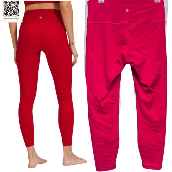Lululemon (Size 10) Red Wunder Under HR Tight 25" Lunar New Year - EUC - Rare - Picture 3 of 10
